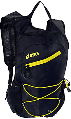 Asics Lightweight Running Backpack, Black/Yellow