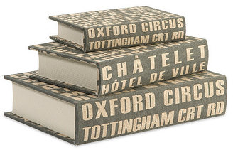 Asst. of 3 Chatelet Book Boxes, Gray