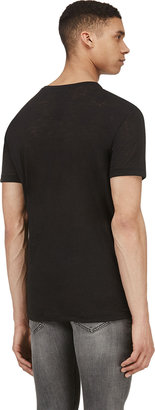 Marc by Marc Jacobs Black Tonal Logo Print T-Shirt