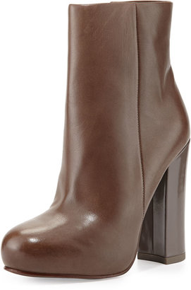 Ash Darling Leather Ankle Boot, Stone