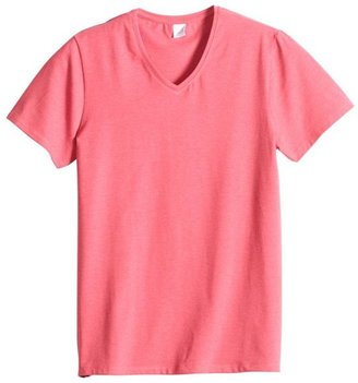 La Redoute PRIX MINI Short-Sleeved V-Neck Fitted Stretch T-shirt