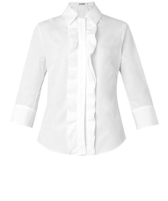 Jil Sander Susan ruffle-trim cotton shirt