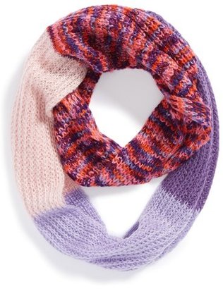 Capelli of New York Colorblock Infinity Scarf (Girls)