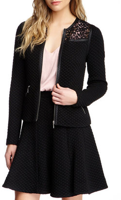 Rebecca Taylor Quilted Jacquard Jacket