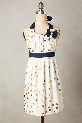 Anthropologie Gold Polka Dotted Apron