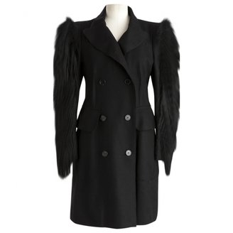 Carven Black Wool Coat