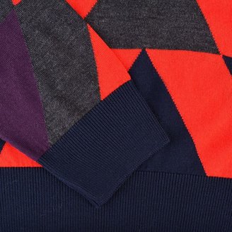 Paul Smith Staggered Pattern Knit Jumper
