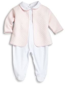 Kissy Kissy Infant's Two-Piece Pima Cotton Jacket & Footie Set