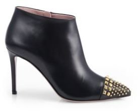 Gucci Coline Studded Leather Booties