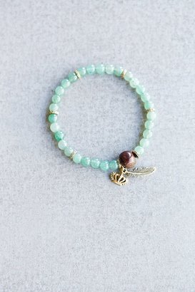 Urban Outfitters Profound Aesthetic Ascending Feather Bead Bracelet