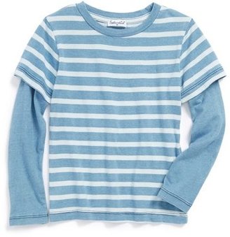 Splendid Stripe Long Sleeve T-Shirt (Toddler Boys & Little Boys)
