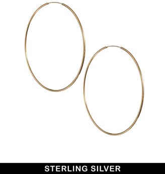 ASOS & Wear That There Sterling Silver Gold Plated Hoop Earrings