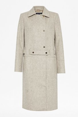 French Connection Northern Wool Belted Coat