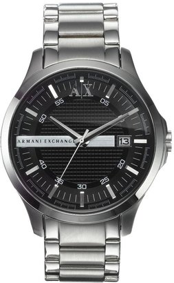 Armani Exchange Stainless Steel Black Dial Mens Watch