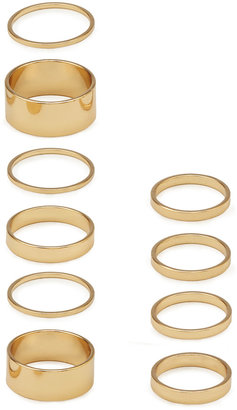 Forever 21 Plated Stackable Ring Set
