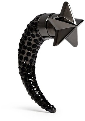 Givenchy Star crystal shark tooth magnetic single earring