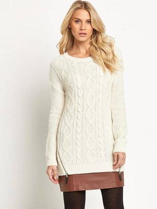 South Zip Hem Cable Tunic