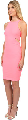 Elizabeth and James Lela Cutout Dress in Coral