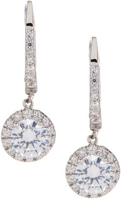 Nordstrom Rack Round Pave CZ Euro Drop Earrings