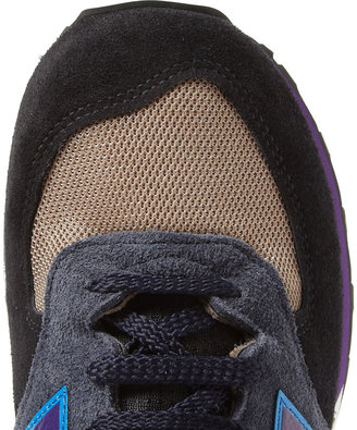 New Balance 576 Three Peaks Suede and Mesh Sneakers