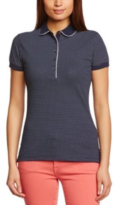 Tommy Hilfiger Women's Augusta Print Polka Dot Short Sleeve Polo Shirt