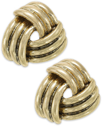 Charter Club Gold-Tone Knot Stud Earrings