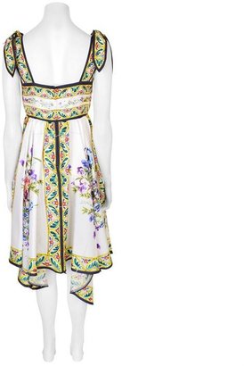Dolce & Gabbana Majolica Print Silk Dress