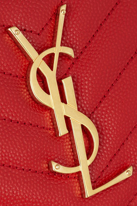 Saint Laurent Monogramme quilted textured-leather wallet