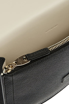 Smythson Panama textured-leather shoulder bag