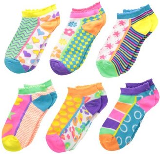 Jefferies Socks Big Girls'  Mix and Match Low Cut Socks 6 Pair Pack