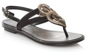 grendha Black beaded sandals