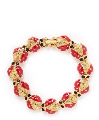 Enamel ladybird bracelet