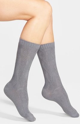 Hue Cable Knit Boot Socks (3 for $18)
