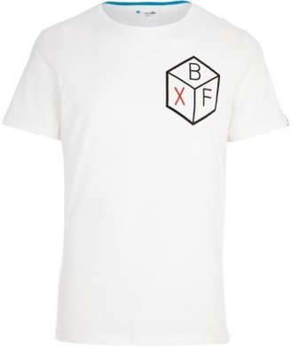 Boxfresh White cube logo print t-shirt