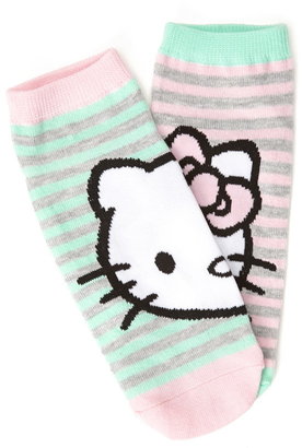 Forever 21 hello kitty striped socks
