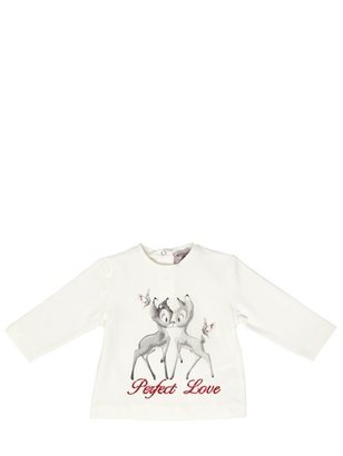 MonnaLisa Bambi Printed Cotton T-Shirt