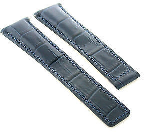 Tag Heuer 20mm Genuine Alligator Leather Band Strap For Blue 3t