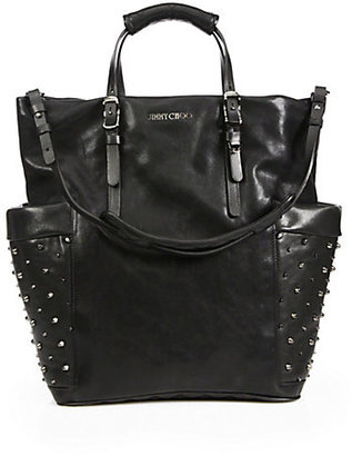 Jimmy Choo Blare Studded Leather Tote