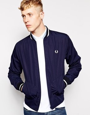 Fred Perry Bomber Jacket - Blue