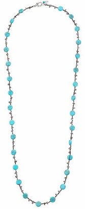 Lucky Brand Turquoise Hammered Coin Necklace Necklace