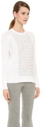 Wes Gordon Stud Embroidered Pullover