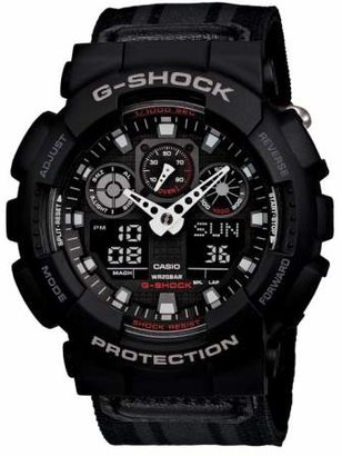 G-SHOCK BABY-G G-Shock 'XL Ana-Digi' Nylon Strap Watch, 55mm