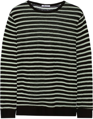 Alexander Wang T by Striped jersey top