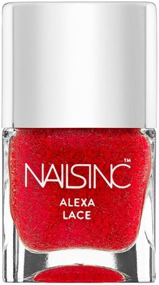 Nails Inc Featuring Alexa Chung Fabric Effect Nail Polish Red Lace Effect & FREE Nail File*