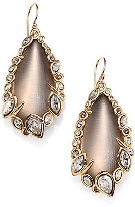 Alexis Bittar Imperial Lucite & Crystal Lace Teardrop Earrings