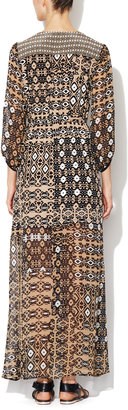 Nanette Lepore Apache Silk Maxi Dress