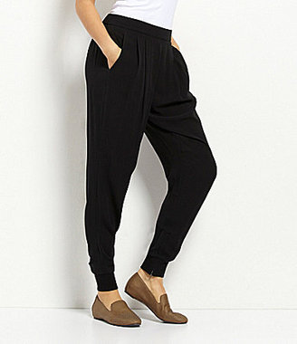 Eileen Fisher Silk Ankle-Cuff Pants