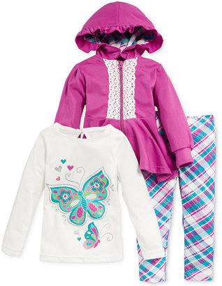 Nannette Baby Girls' 3-Piece Jacket, Top & Pants Set