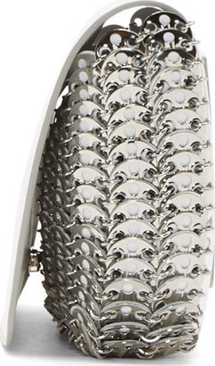 Paco Rabanne Silver Leather Chainmail Bag