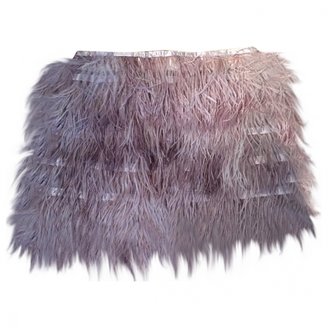 Topshop Feathered skirt